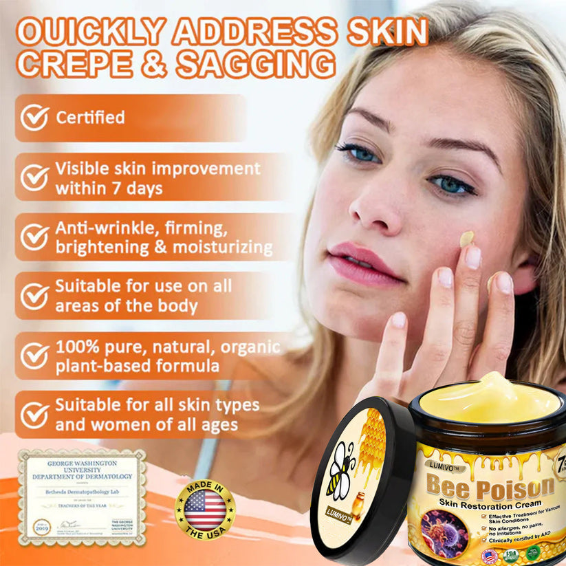 LUMIVO™  Bee Poison Skin Restoration Cream 👨‍⚕️（🔥LAST DAY SALE-80% OFF)🥇👩‍⚕️