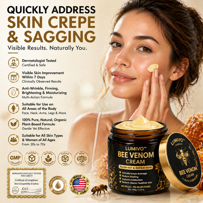 LUMIVO™ Advanced Bee Venom Skin Restoration Cream 🐝 (🔥EXCLUSIVE OFFER - 80% OFF TODAY ONLY) ✨👩‍🔬