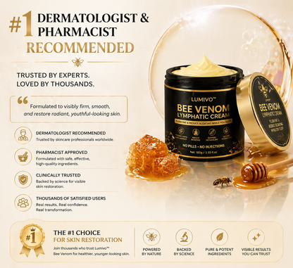 LUMIVO™ Advanced Bee Venom Skin Restoration Cream 🐝 (🔥EXCLUSIVE OFFER - 80% OFF TODAY ONLY) ✨👩‍🔬